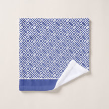 Blå och vit grekisk Nyckel