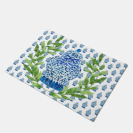 Blå och vit ingefära Burk