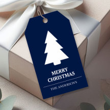 Blå och Vit Julgran