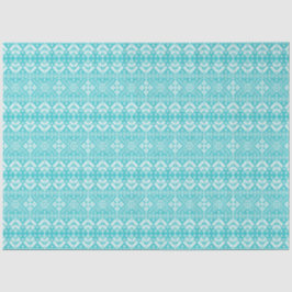 Blå och vit julmässan Isle Mönster