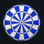 Blå och vit kartong darttavla<br><div class="desc">Blått och vitt kartong.</div>