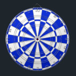 Blå och vit kartong darttavla<br><div class="desc">Blått och vitt kartong.</div>