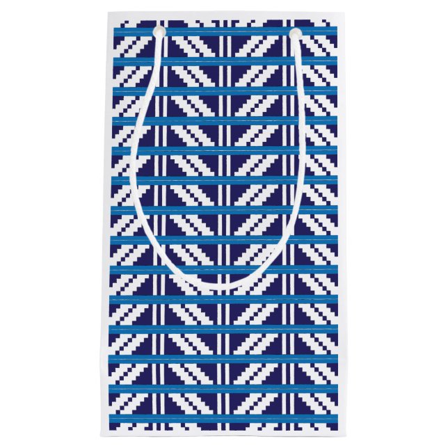 Blå och vit lettisk lettisk folkkonst (Framsidan)