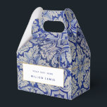 Blå och vit medelhavsinspirerad vintage blomsterde presentaskar<br><div class="desc">Handmålade traditionella plattor från Medelhavet. Perfekt mönster. Mozaik blå och vit blomsterblad konstverk i form av en platta. Perfekt dekorativ design, perfekt gåva för alla tillfällen.</div>