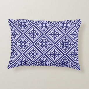 Blå och vit modern Dekorativ kudde