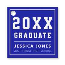 Blå och vit, modern varhet | Klass av 2021 års för