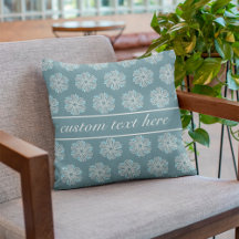 Blå och vit Mönster i vitt