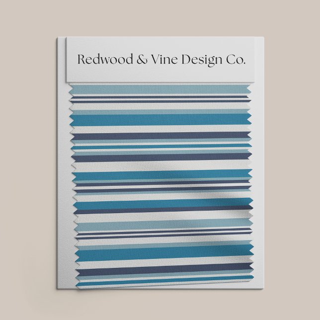 Blå och vit Multi Rand Tyg (Skapare uppladdad)