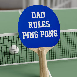 Blå och vit Ping Ping Paddel Paddle Pappa Pingisracket