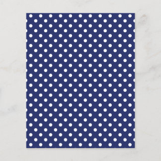 Blå och vit Polka dots Mönster