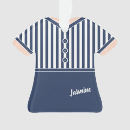 Blå och vit Rand Athletic Tennis Outfit