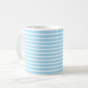Blå och vit Rand Kaffemugg