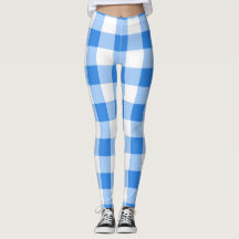 Blå och vit rutig gingham-mönster