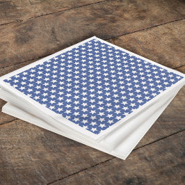 Blå och vit stjärnor, Anpassningsbar av ljus Pappersservett