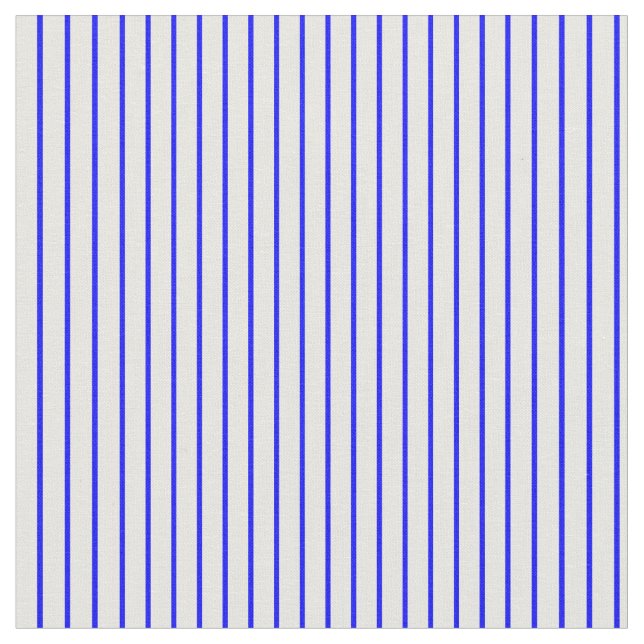 Blå och vit stripe Mönster Tyg (Närbild)