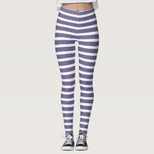 Blå och vit Struktur sömlös design Leggings