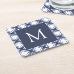 Blå och vit Underlägg<br><div class="desc">Blå och vit Underlägg. Omvandla julhelgen med vår Pappra Underlägg i Monogrammed, som ger en fantastisk vattenfärg, marin blå och vit buffel plaid mönster. Anpassa din helgdag att underhålla med de här elegant underläggen och tillföra en aning tidlös charm och elegans. Dö in i en värld av festiv sofistikering och...</div>