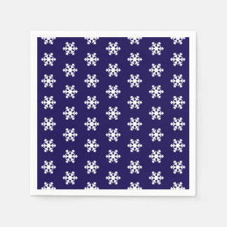Blå och vit vinter i Mönster Pappersservett