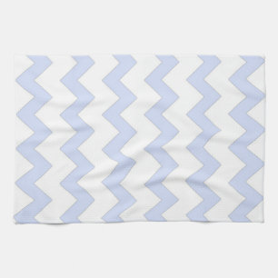 Blå och vit zigzag-chevron-design kökshandduk
