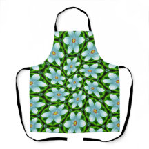 Blå och vita blommor