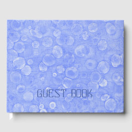 Blå och vita bubblor gästböcker