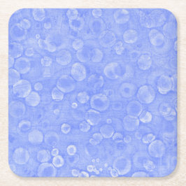 Blå och vita bubblor underlägg papper kvadrat