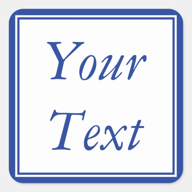 Blå och vita etiketter eller etiketter med text An (Framsida)