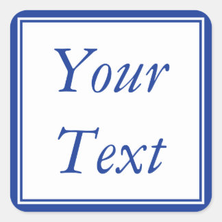 Blå och vita etiketter eller etiketter med text An