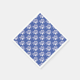 Blå och vita hästar för Pappra blöjor för tea Pappersservett