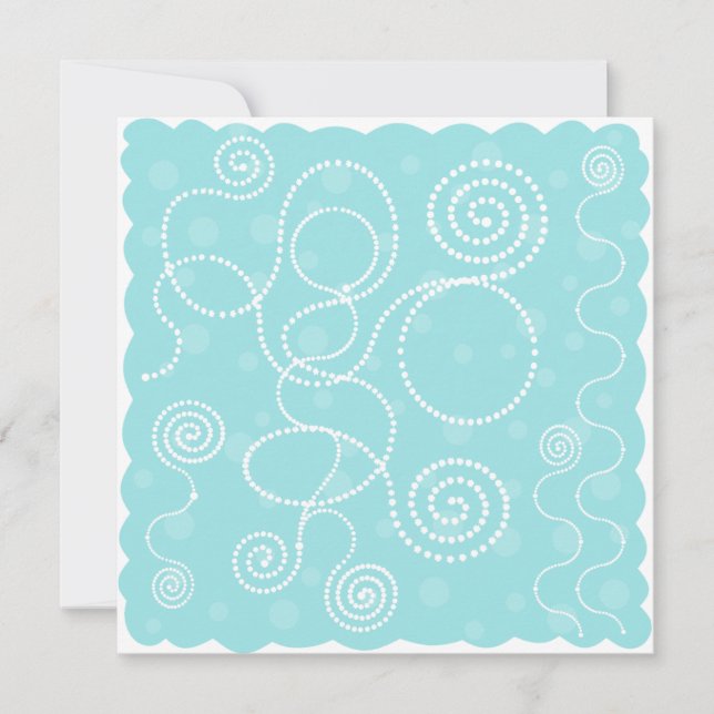 Blå och vita punkter och snurra (Framsida)