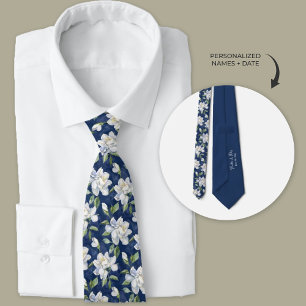 Blå och vita trädgårdsblommor Floral Slips