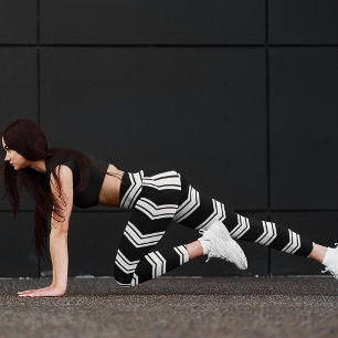 Blå och vita tuggben leggings