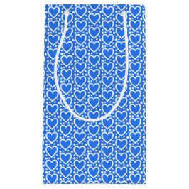 BLÅ OCH VITA VALENTINES DAY HJÄRTOR