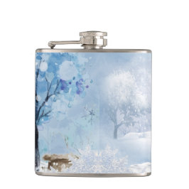 BLÅ OCH VITA VATTENFÄRGVINTEXTSCENER FICKPLUNTA