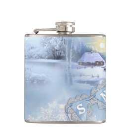 BLÅ OCH VITA VATTENFÄRGVINTEXTSCENER FICKPLUNTA