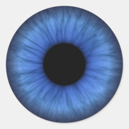 blå öga är söt runt klistermärke