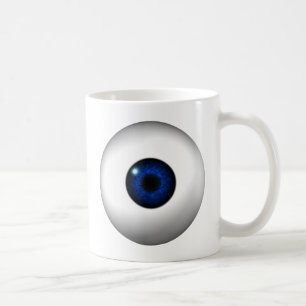 blå öga kaffemugg