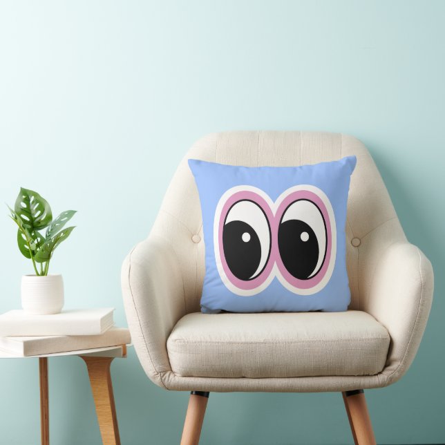 Blå Ögon Design 16x16  Kudde (Stol)