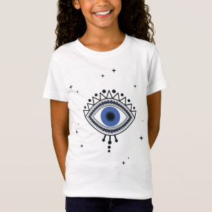 Blå ögon skydd magisk symbol bra energi t shirt