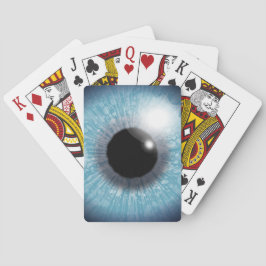 Blå ögonboll casinokort