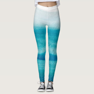 Blå ombre Dye Leggings