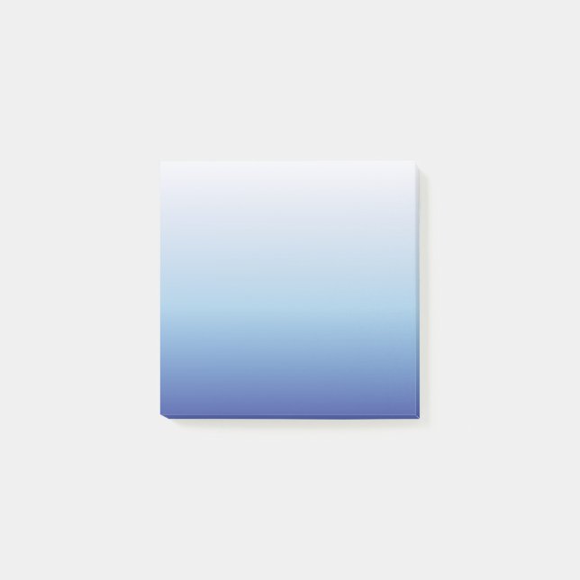Blå Ombre Gradient Post-it Block (Framsida)