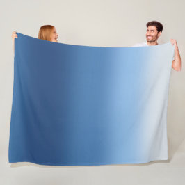 Blå Ombre Kastar Täcke Gradient Fleecefilt