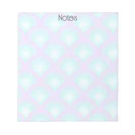 Blå Ombre Scallop Notepad Anteckningsblock
