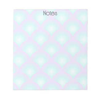 Blå Ombre Scallop Notepad Anteckningsblock