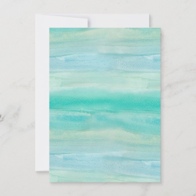 Blå ombre Watercolor Tvättar Mönster (Framsida)