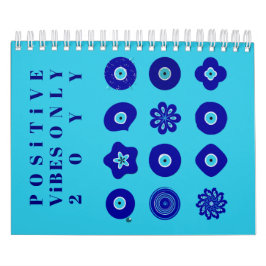 Blå Ond Öga Tur Nazaren och Talisman Konst Kalender