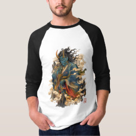 Blå Oni-demonkrigare | Japansk Yokai-mytologi T Shirt