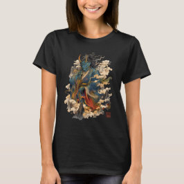 Blå Oni-demonkrigare | Japansk Yokai-mytologi T Shirt