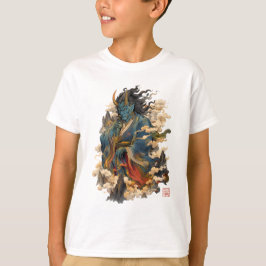 Blå Oni-demonkrigare | Japansk Yokai-mytologi T Shirt